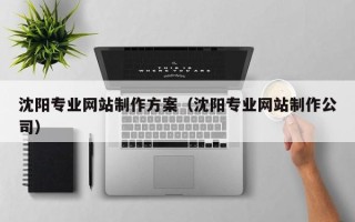 慈溪沈阳专业网站制作方案（沈阳专业网站制作公司）